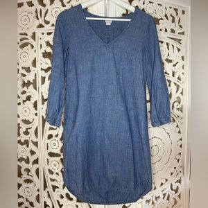 J. Crew Chambray Blue mini dress
